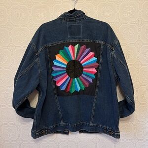 Custom Quilt Levi’s Oversized Jean Jacket Size XL